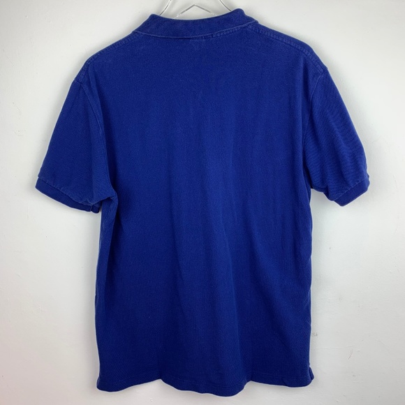 POLO RALPH LAUREN — Men's Blue Logo Polo Shirt L - Picture 7 of 8